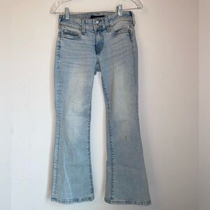 Aeropostale Low-Rise Light Blue Flare Jeans